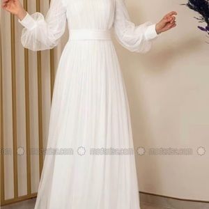 Wedding dress color white